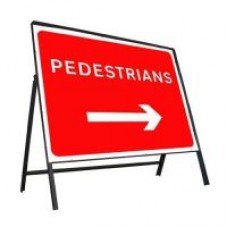 600mm x 450mm Pedestrians Right Sign 